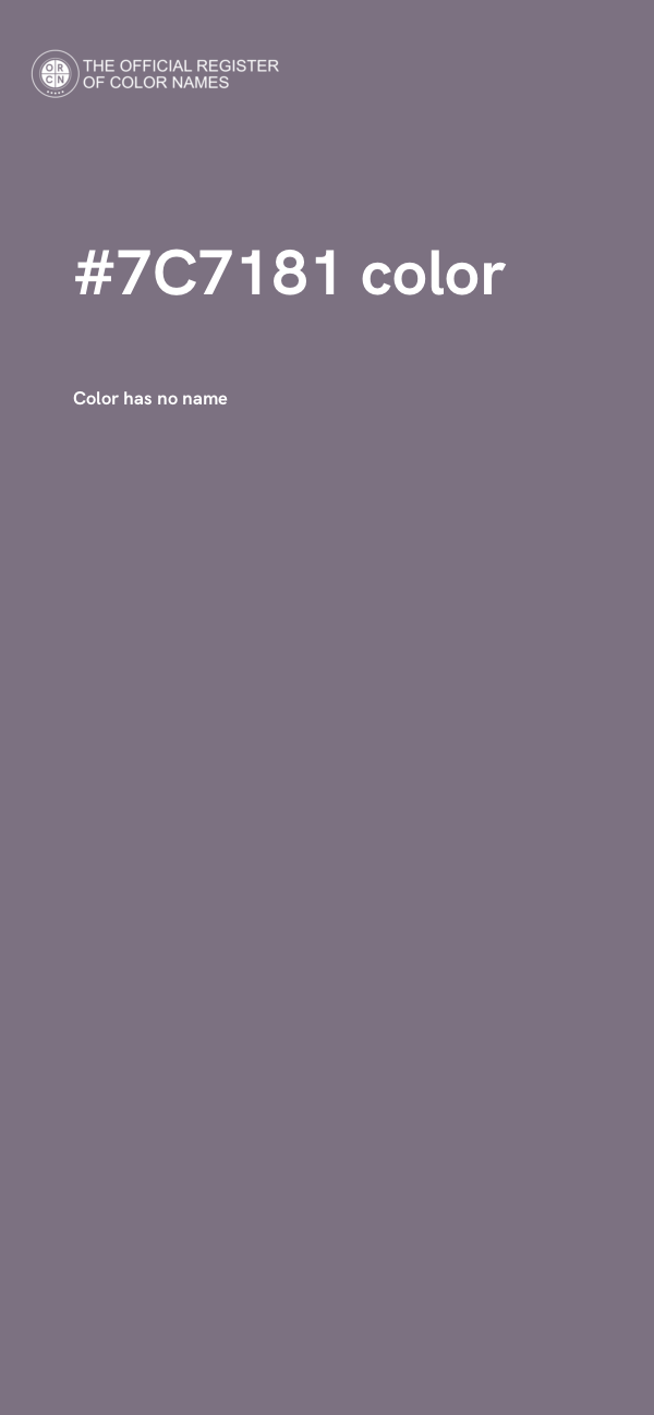 #7C7181 color image