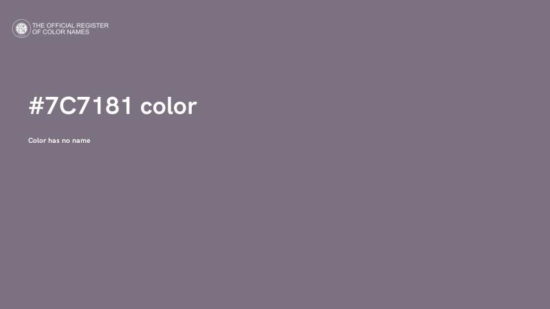 #7C7181 color image