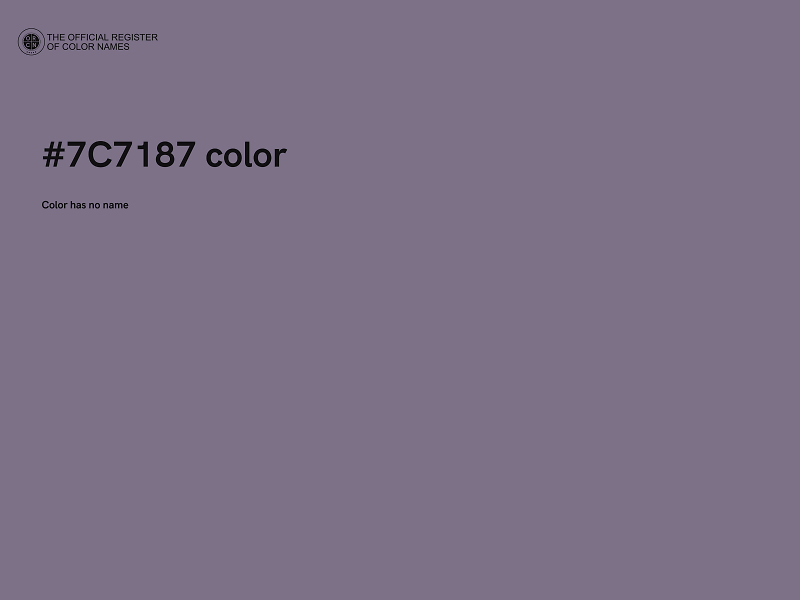 #7C7187 color image