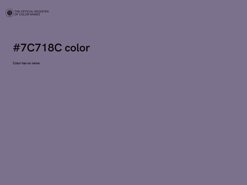 #7C718C color image