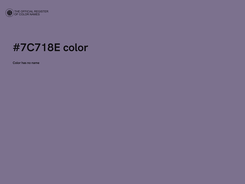 #7C718E color image