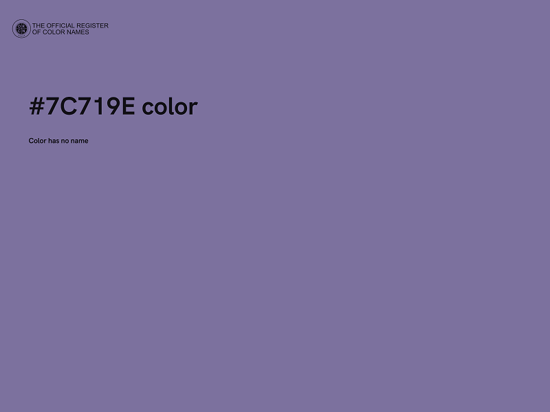 #7C719E color image