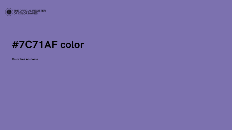 #7C71AF color image