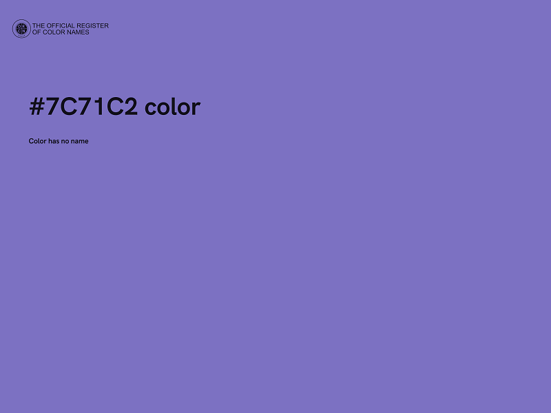 #7C71C2 color image