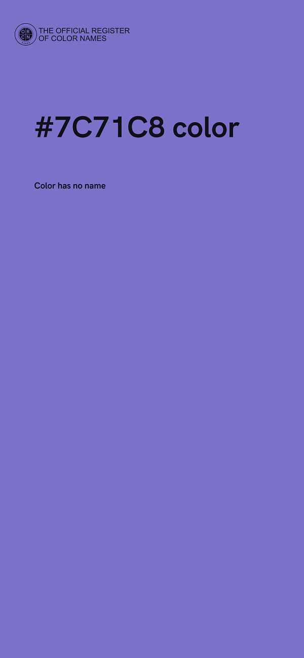 #7C71C8 color image