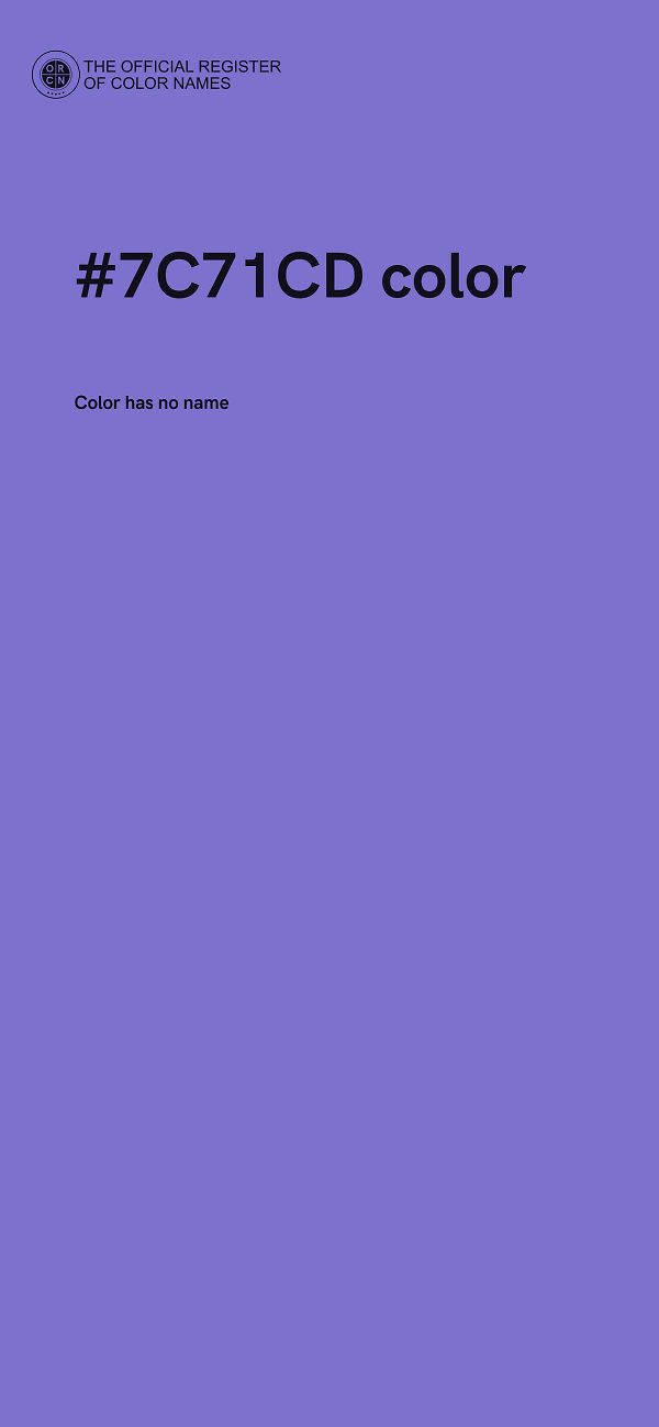 #7C71CD color image