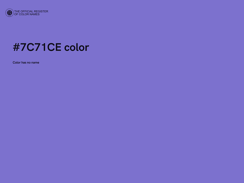 #7C71CE color image