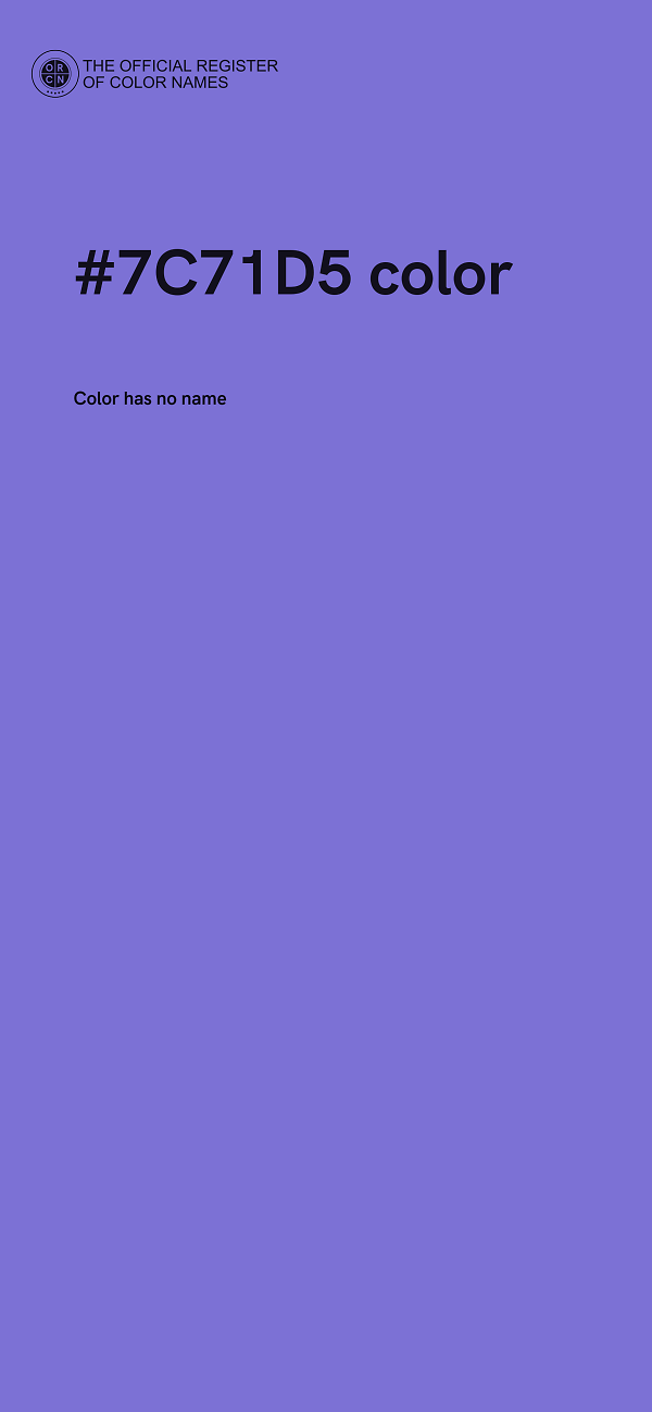 #7C71D5 color image