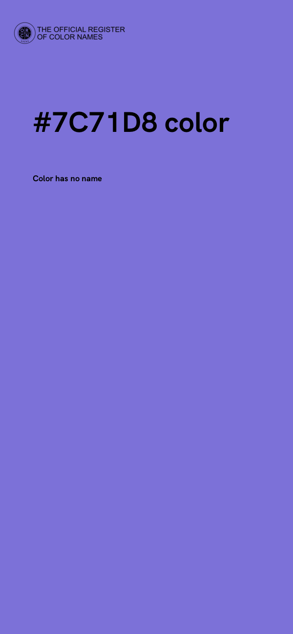 #7C71D8 color image