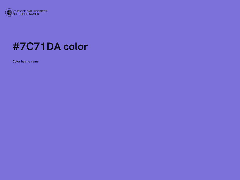 #7C71DA color image