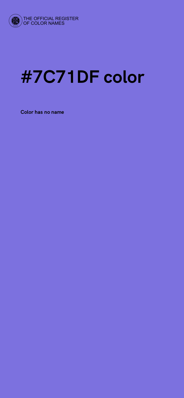 #7C71DF color image
