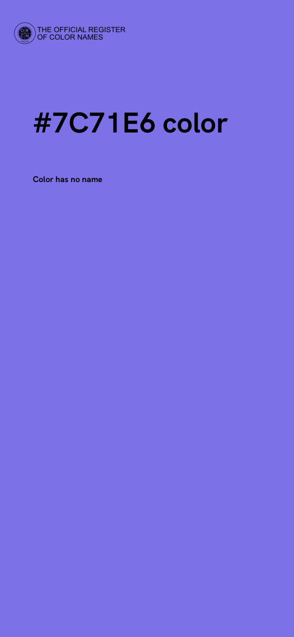 #7C71E6 color image