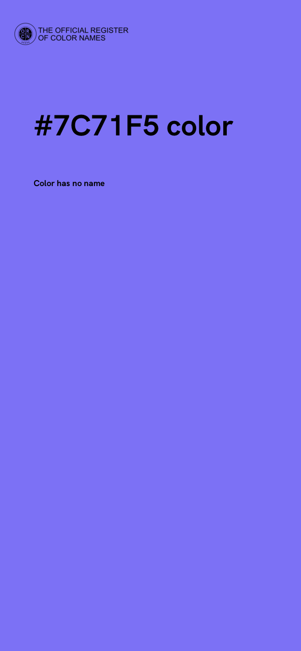 #7C71F5 color image