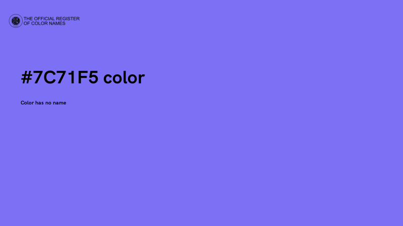 #7C71F5 color image