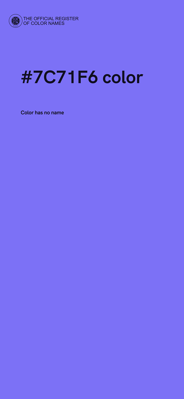 #7C71F6 color image