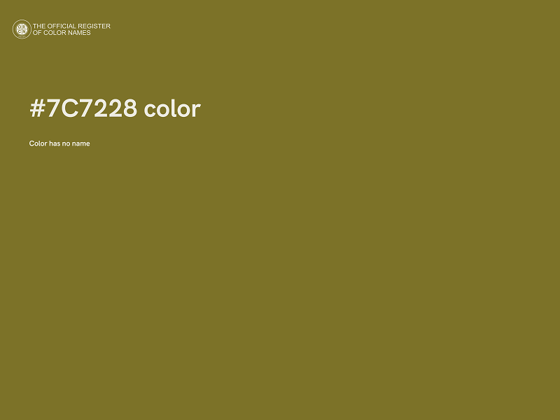 #7C7228 color image