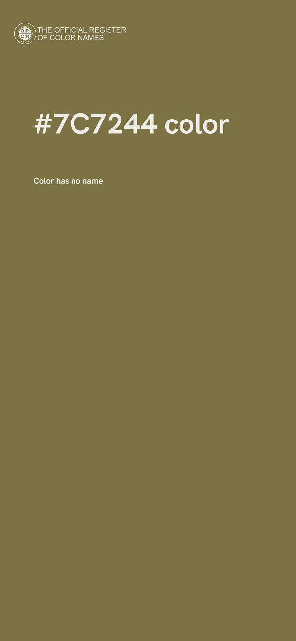 #7C7244 color image