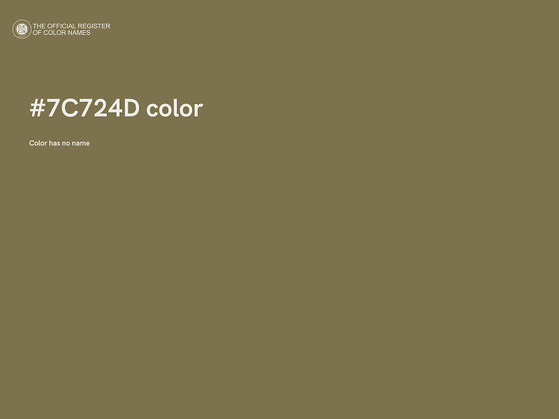 #7C724D color image