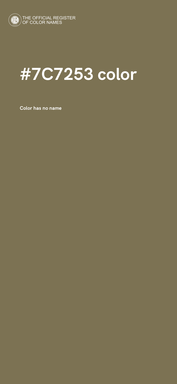 #7C7253 color image