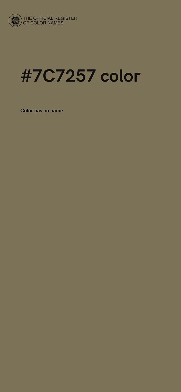 #7C7257 color image
