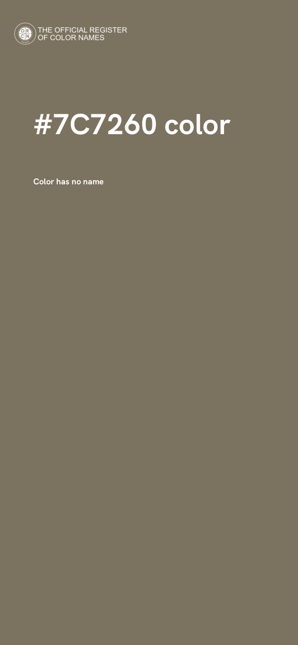 #7C7260 color image