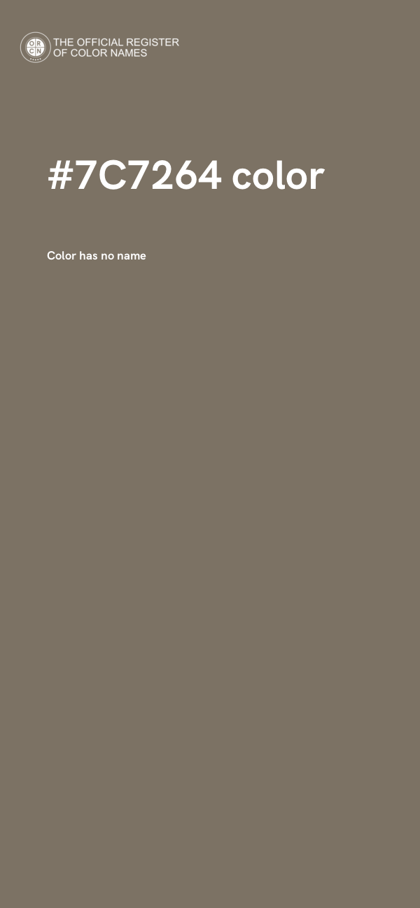 #7C7264 color image