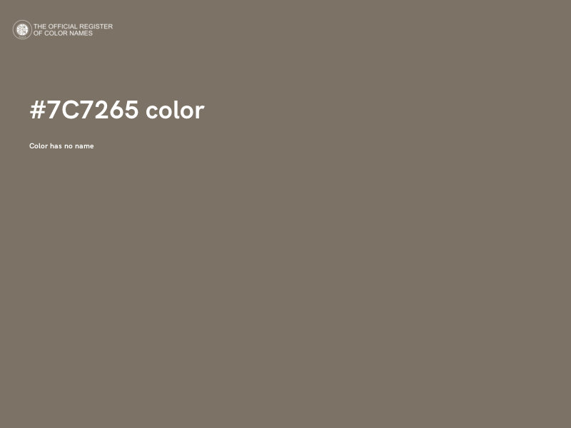 #7C7265 color image