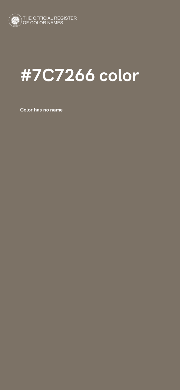 #7C7266 color image