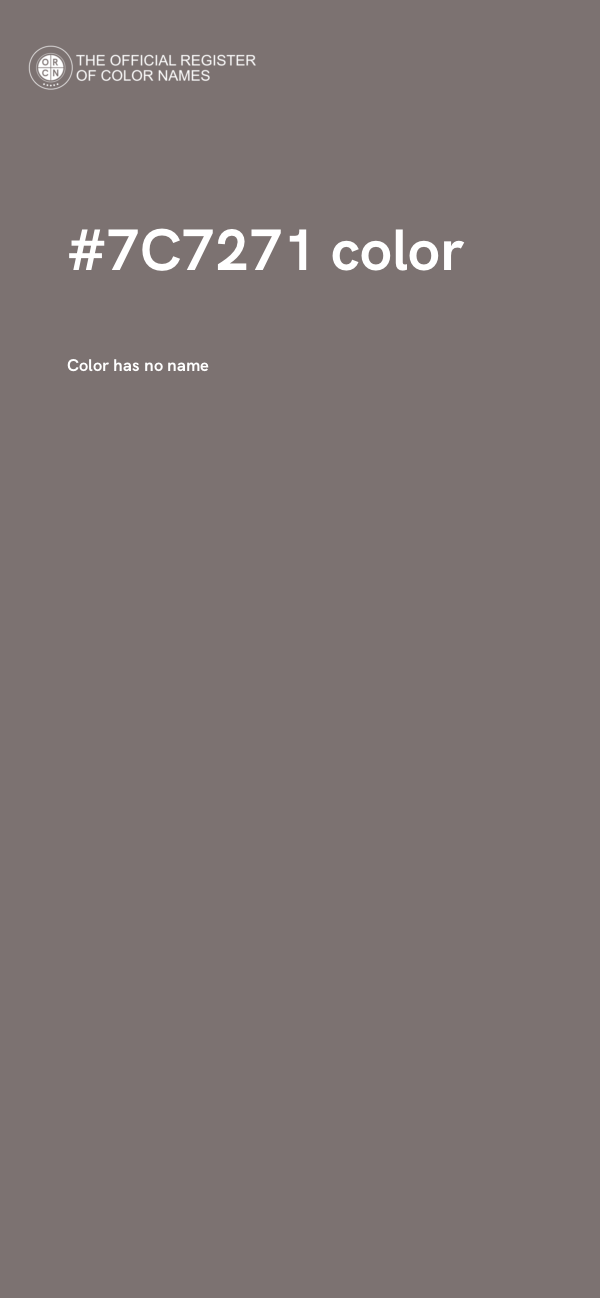 #7C7271 color image