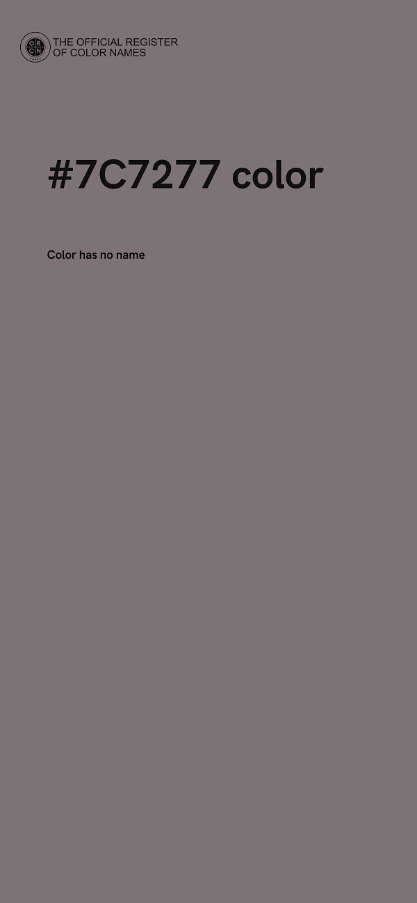 #7C7277 color image