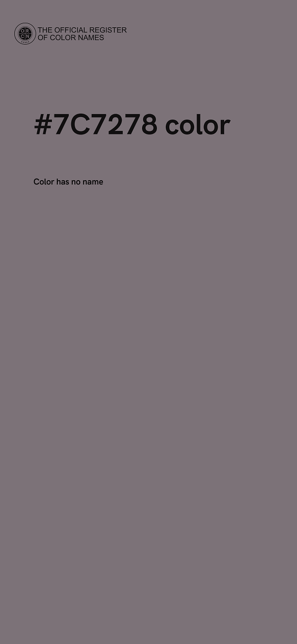 #7C7278 color image