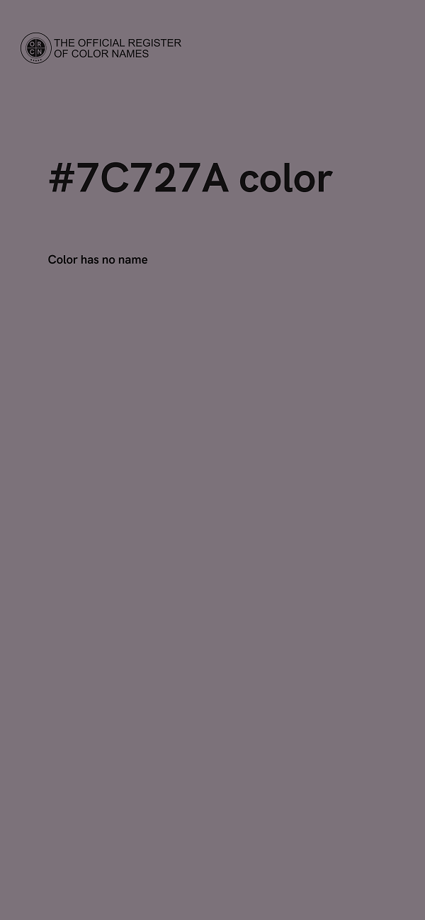 #7C727A color image