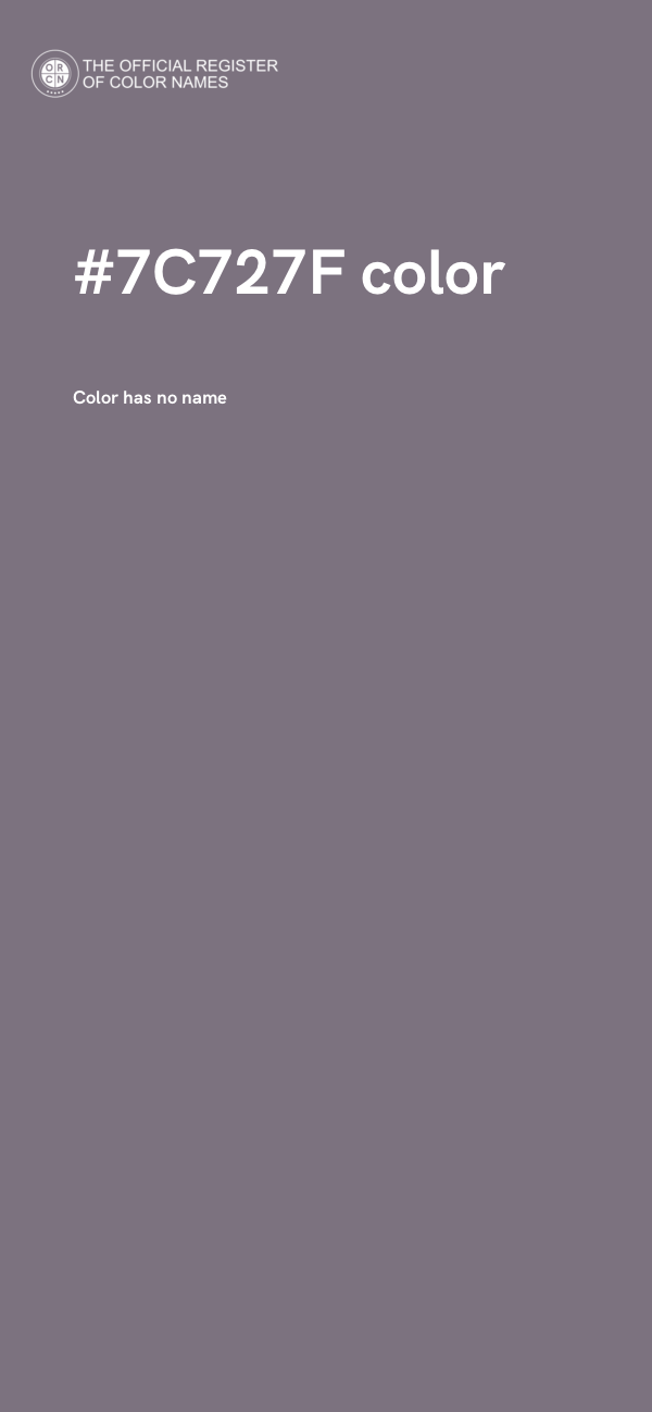 #7C727F color image
