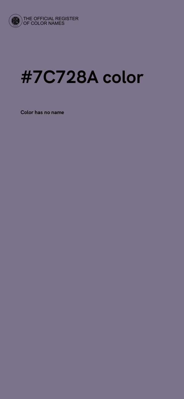 #7C728A color image