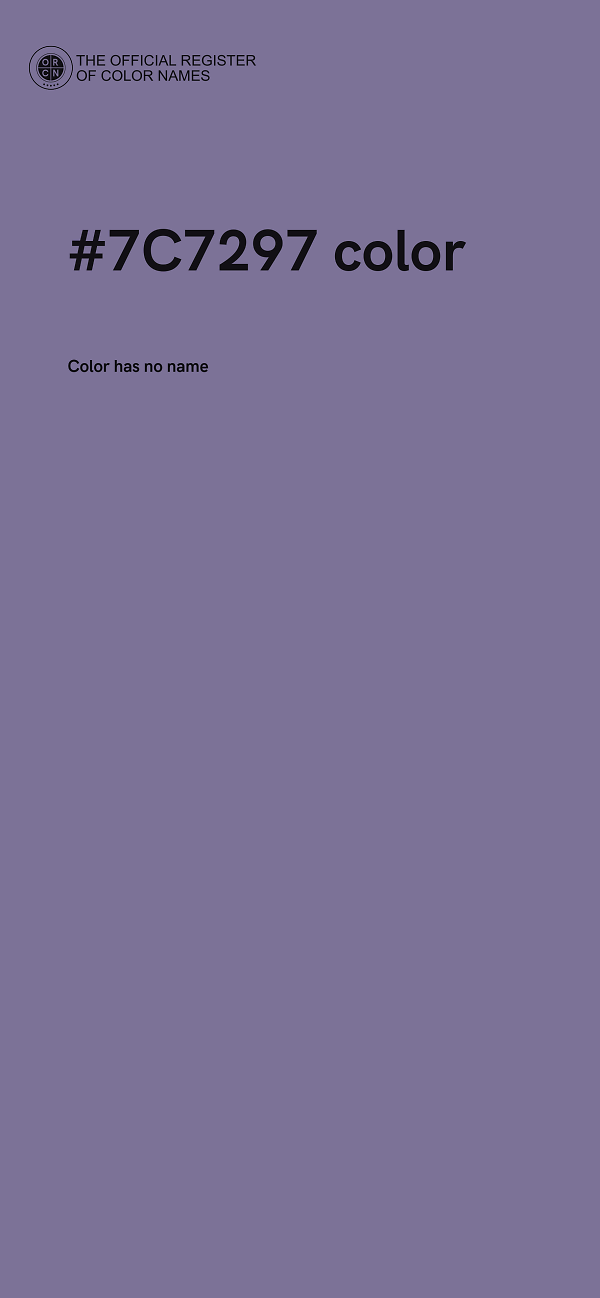 #7C7297 color image