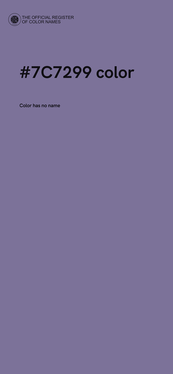 #7C7299 color image