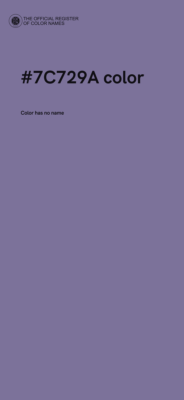 #7C729A color image