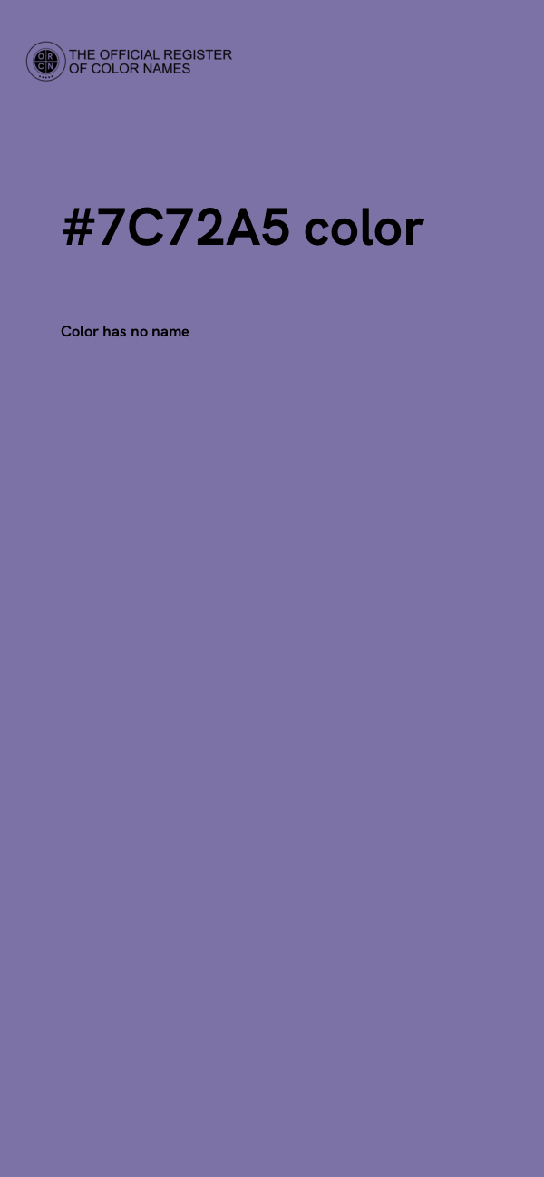#7C72A5 color image