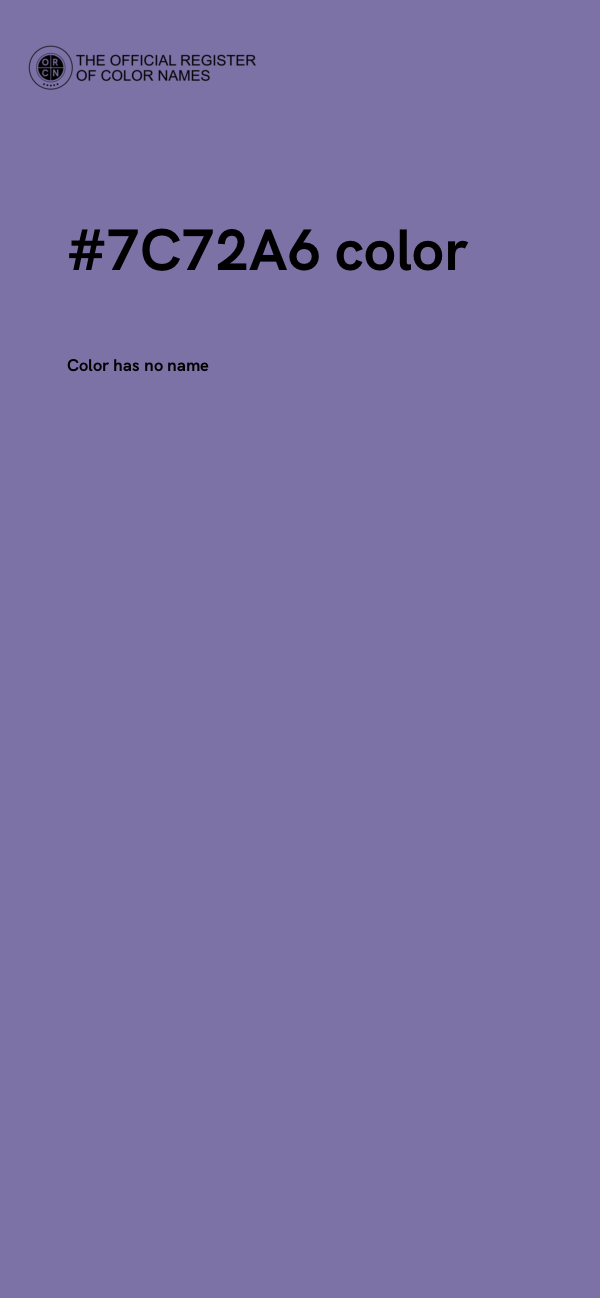 #7C72A6 color image