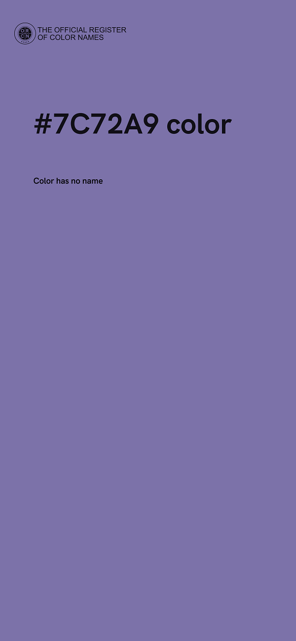 #7C72A9 color image