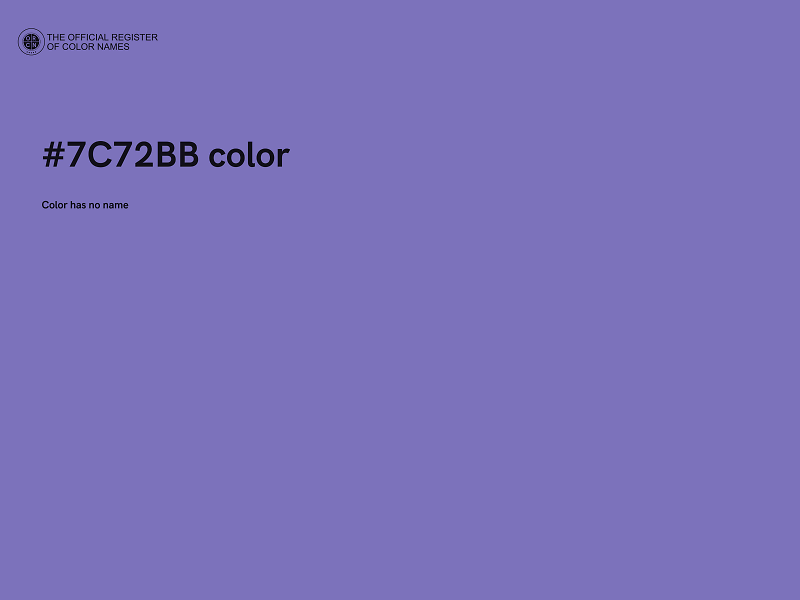 #7C72BB color image