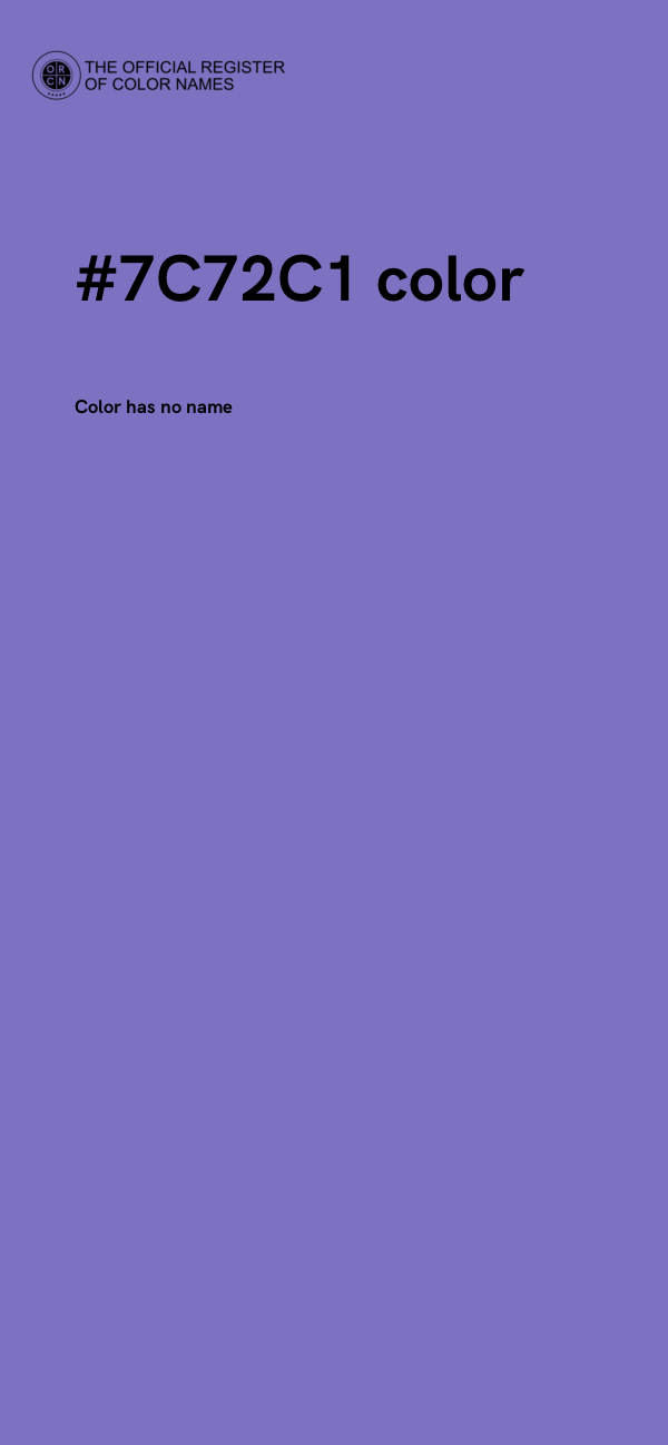 #7C72C1 color image