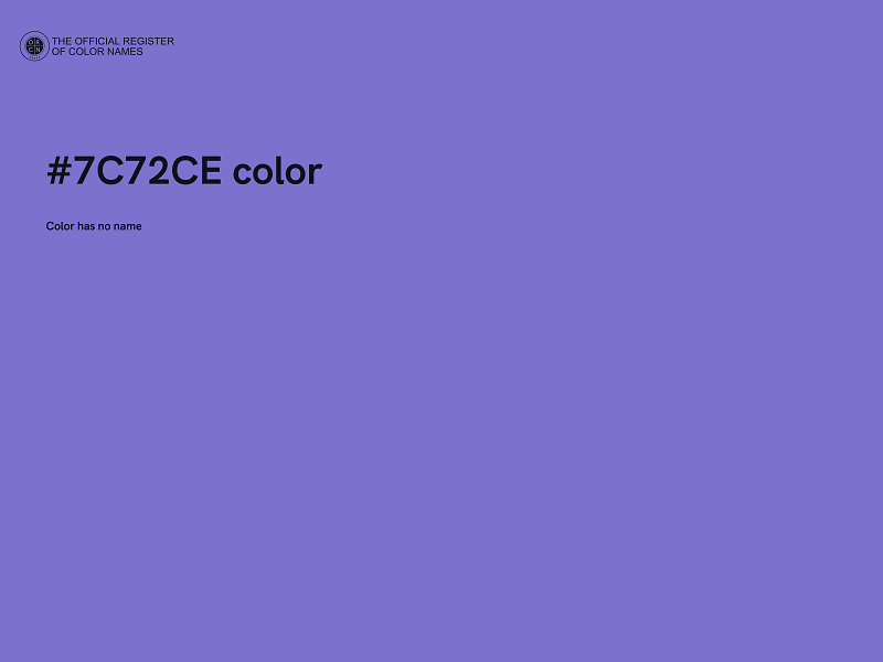 #7C72CE color image