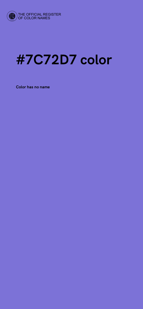 #7C72D7 color image