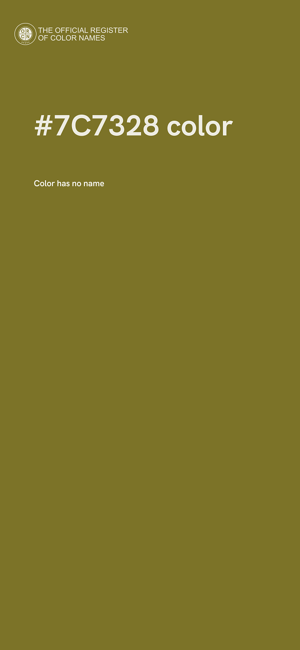 #7C7328 color image