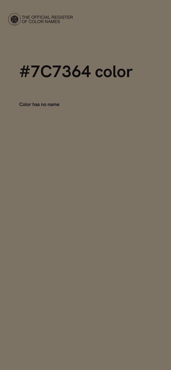 #7C7364 color image