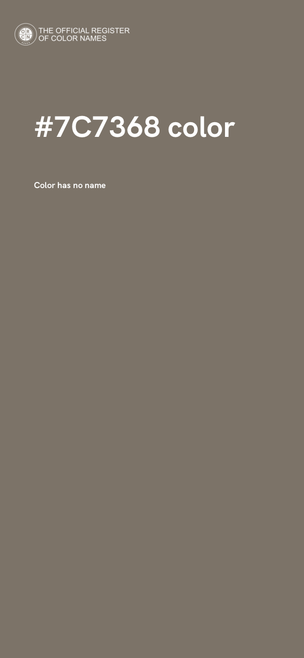 #7C7368 color image