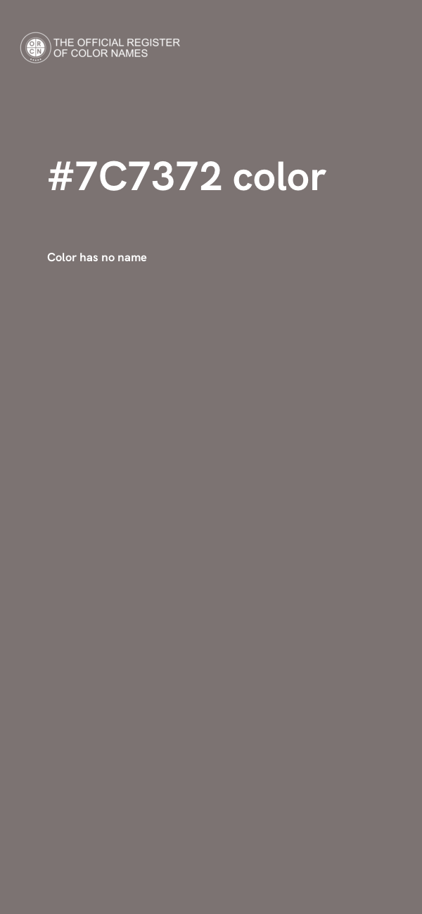 #7C7372 color image