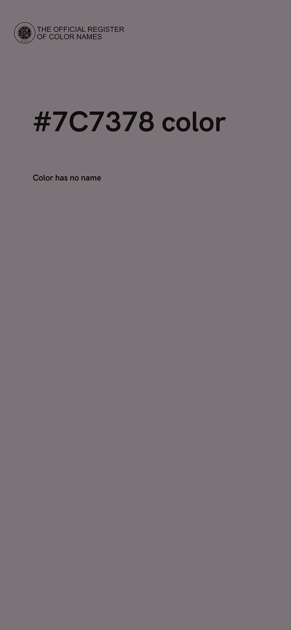 #7C7378 color image