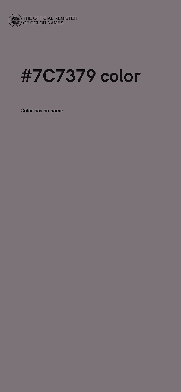 #7C7379 color image
